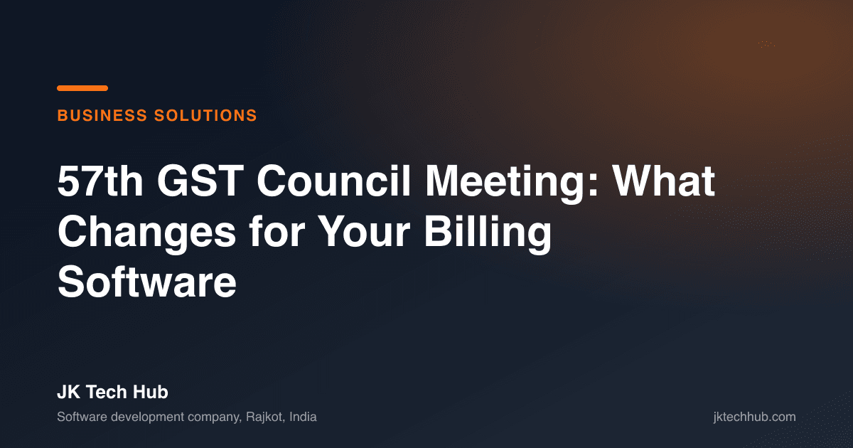 57th GST Council Meeting: What Changes for Your Billing Software