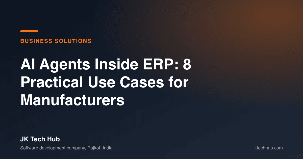 AI Agents Inside ERP: 8 Practical Use Cases for Manufacturers