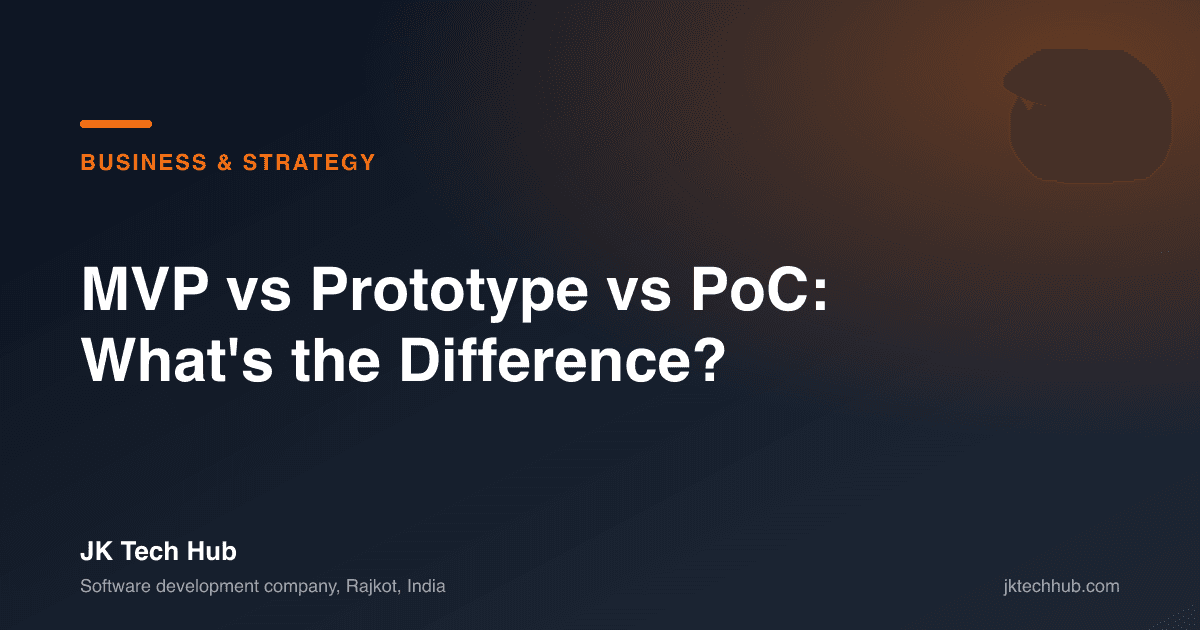 MVP vs Prototype vs PoC: What's the Difference? [2026 Guide]