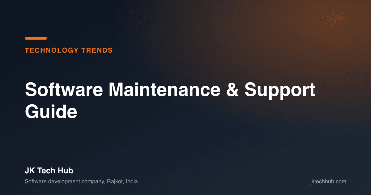 Software Maintenance & Support Guide